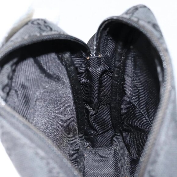 GUCCI GG Canvas Shoulder Bag Black Auth 152032 - Picture 12 of 16